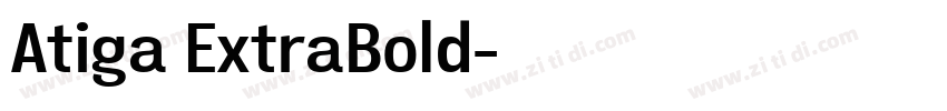 Atiga ExtraBold字体转换